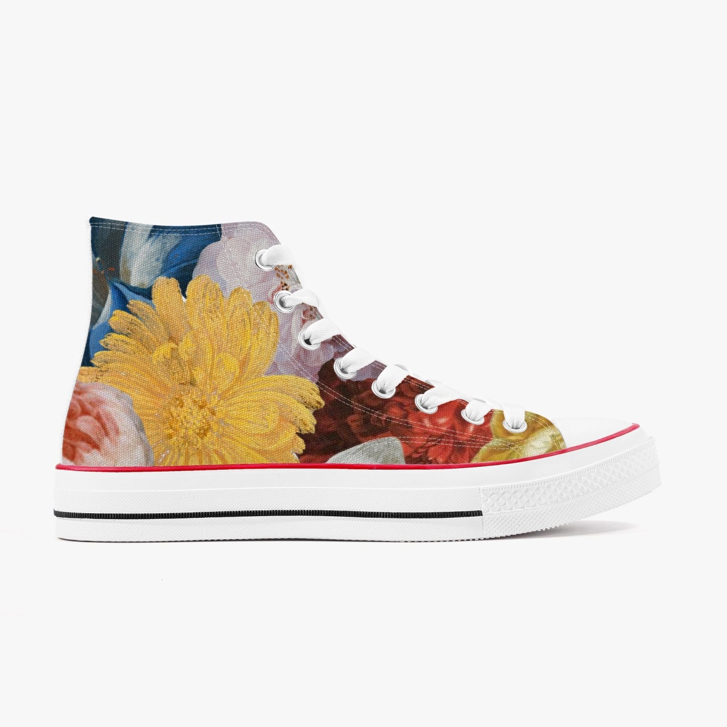 Flooded Vibes High-Top Canvas Shoes - White