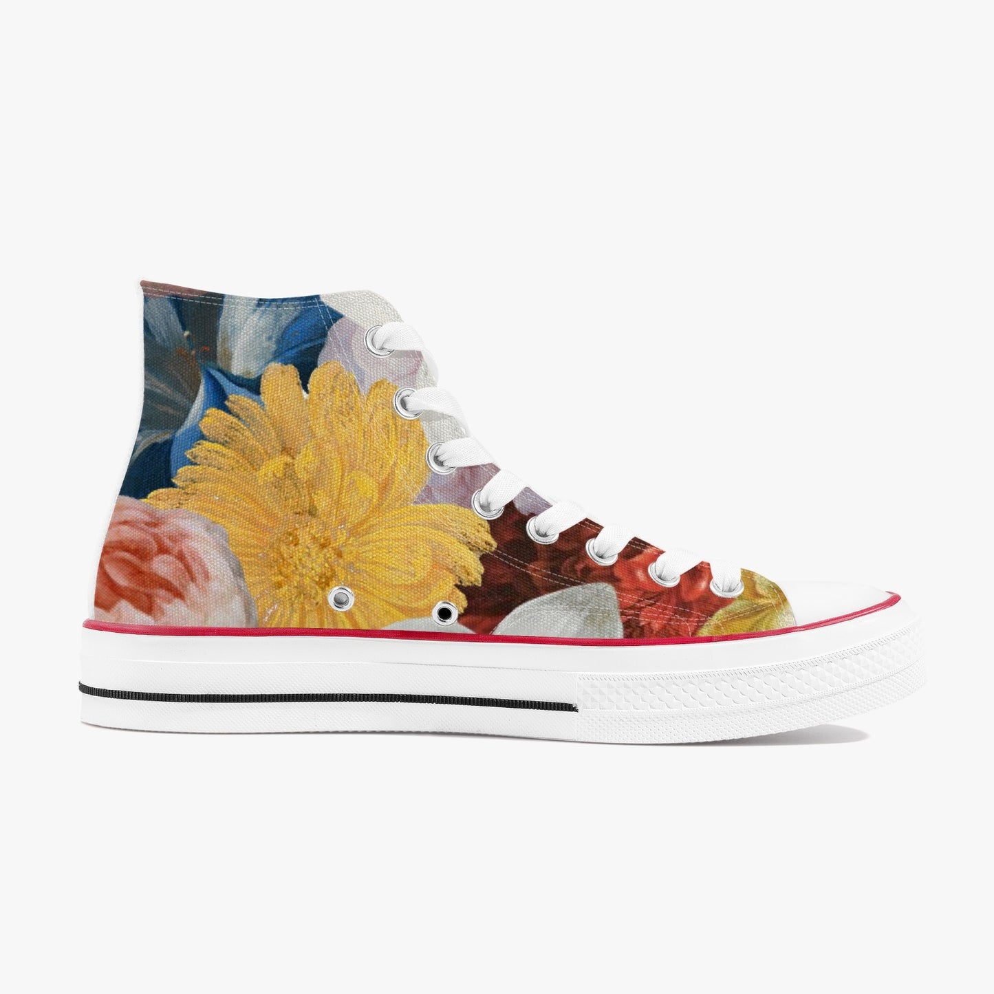 Flooded Vibes High-Top Canvas Shoes - White