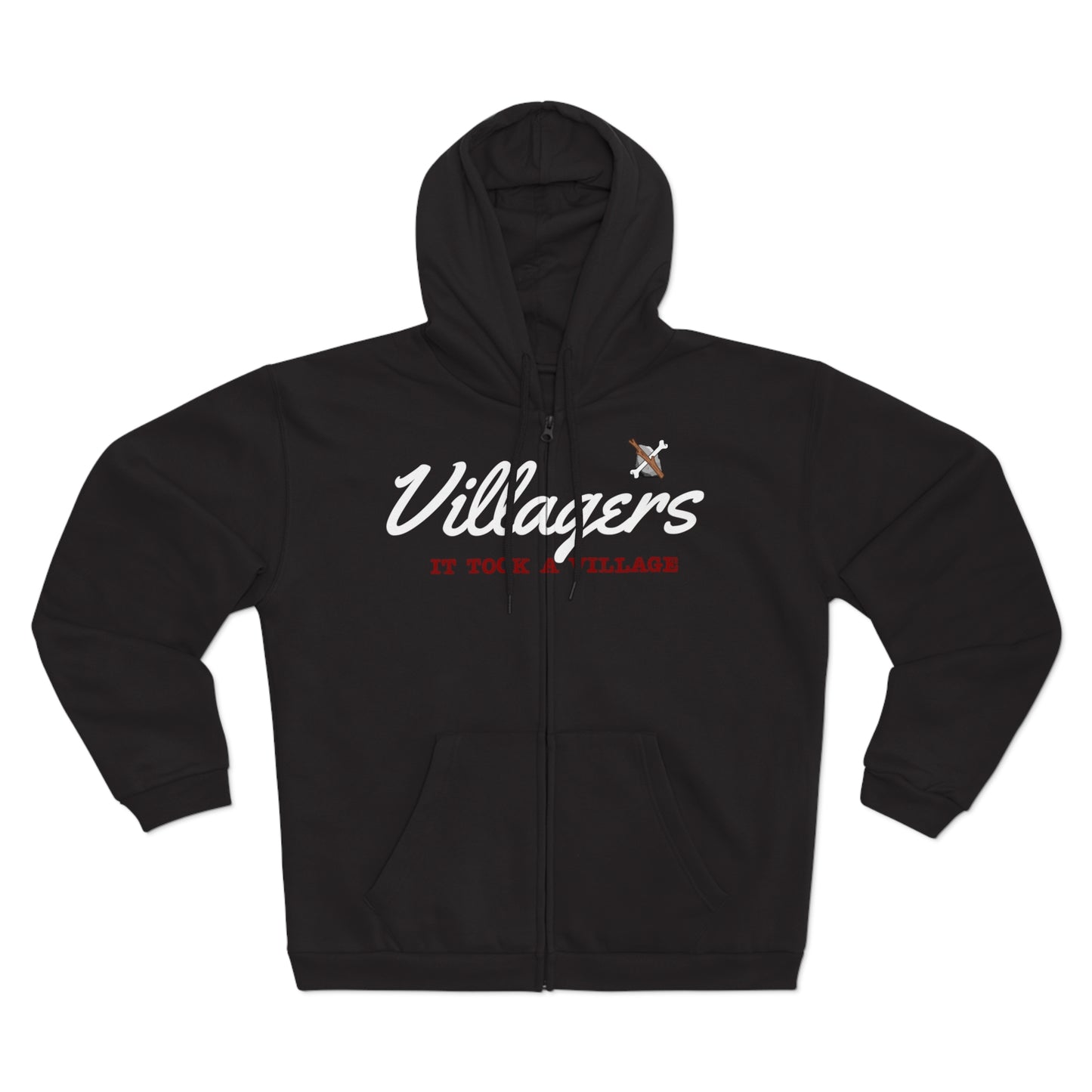 Villagers Zip Hoodie - Cozy Unisex Sweatshirt for Community Lovers