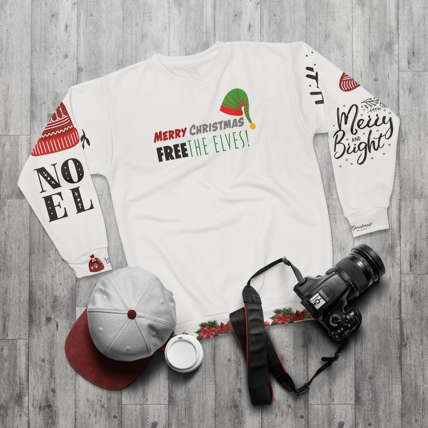 Flooded Christmas Unisex Sweatshirt Free the elves