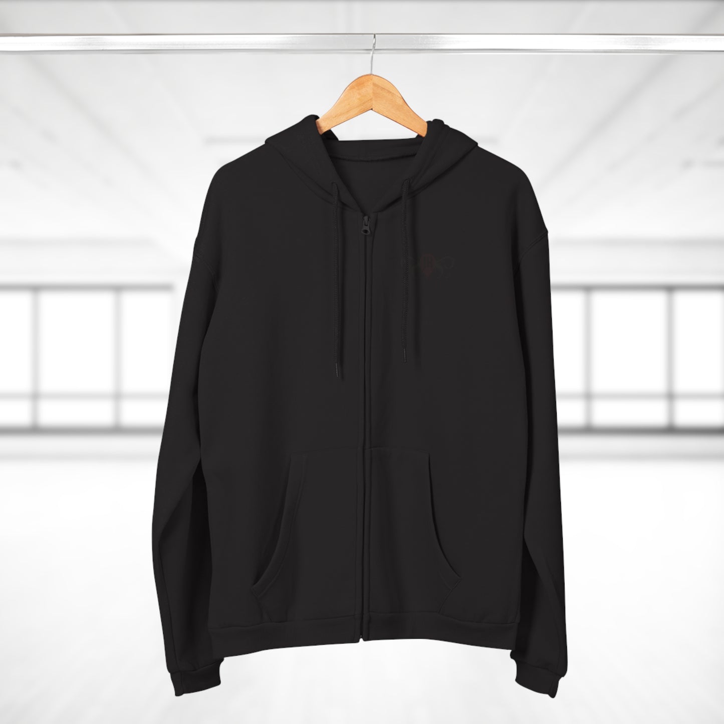 JR Unisex Hooded Zip Sweatshirt with Octopus Design - Perfect for Aquatic Lovers