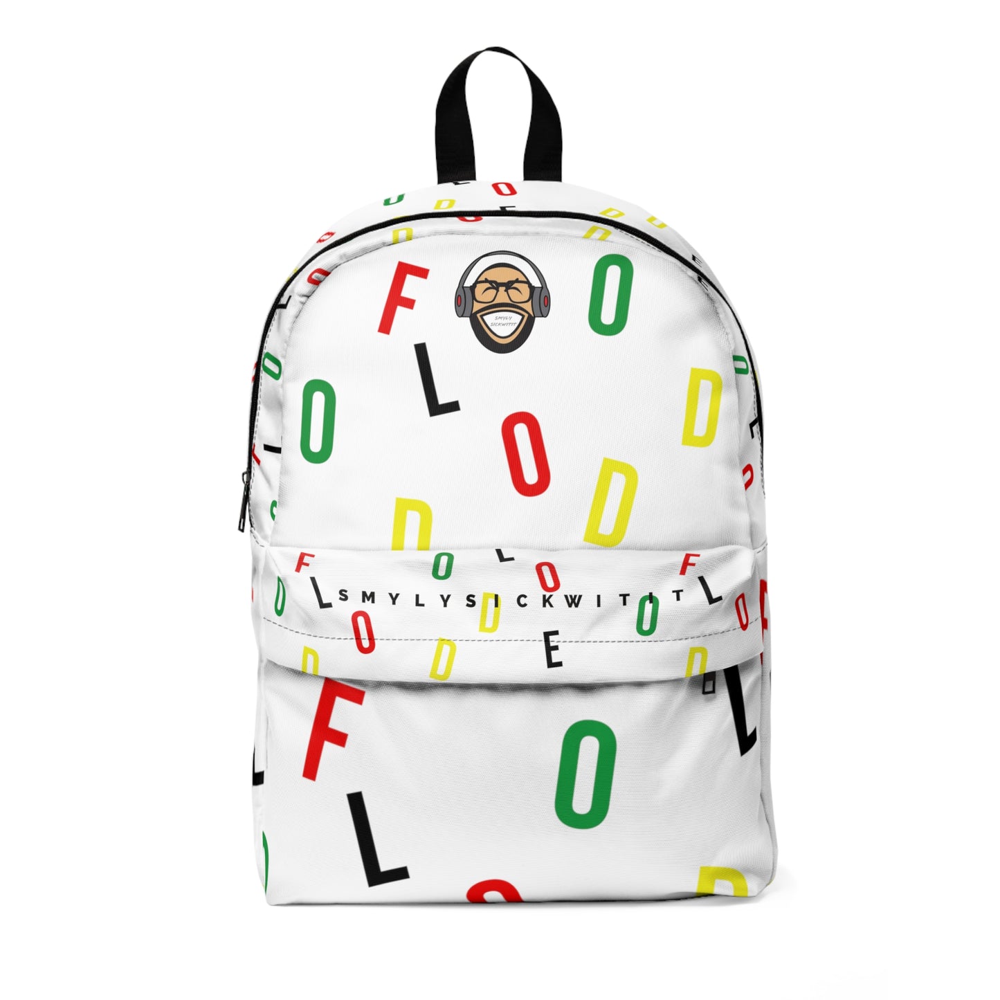 Unisex Flooded letter Classic Backpack