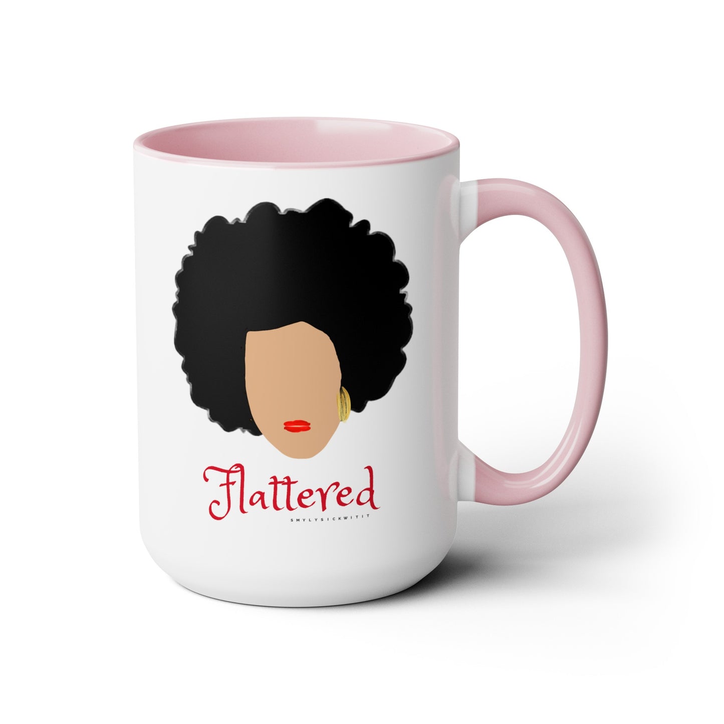 Flattered Two-Tone Coffee Mugs, 15oz