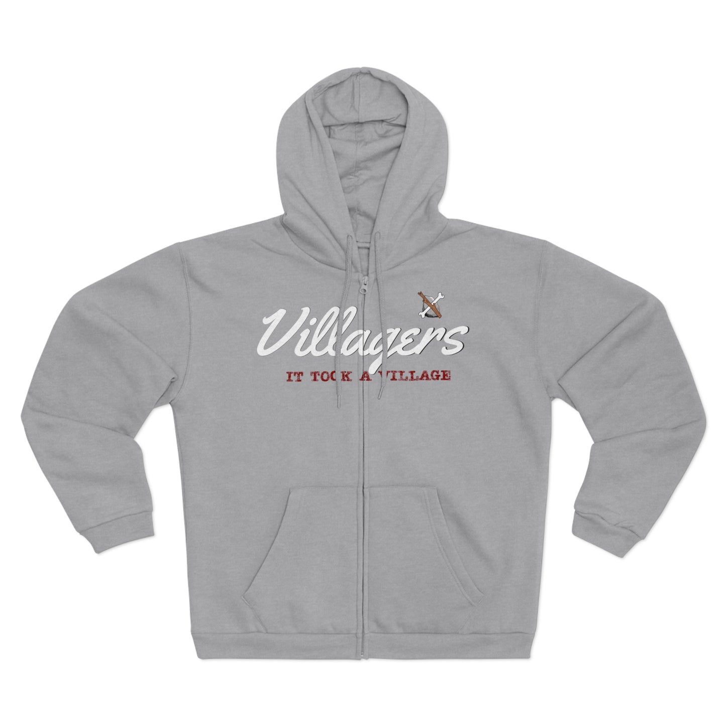 Villagers Zip Hoodie - Cozy Unisex Sweatshirt for Community Lovers