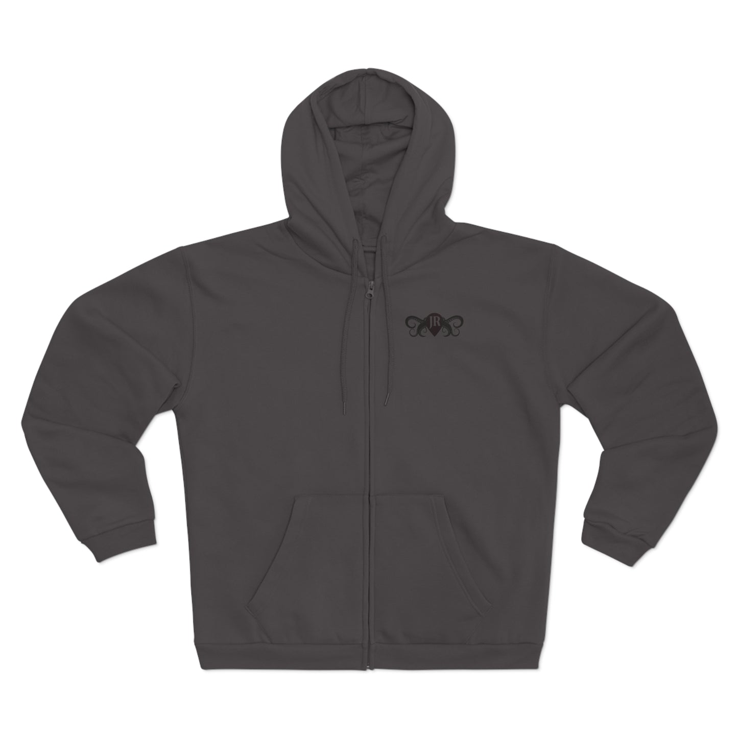 JR Unisex Hooded Zip Sweatshirt with Octopus Design - Perfect for Aquatic Lovers