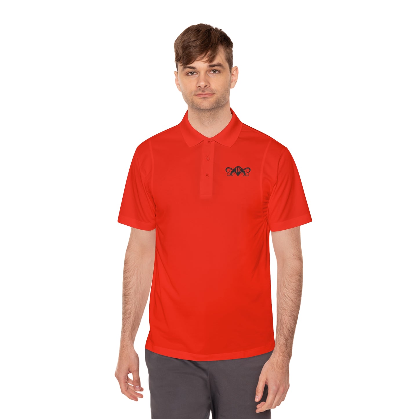 JR Men's Sport Polo Shirt - Classic White with Stylish Logo