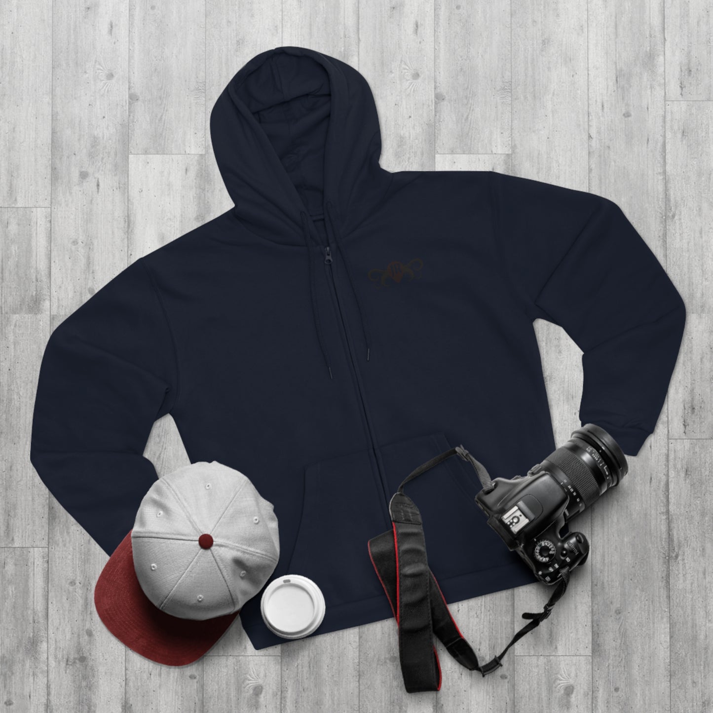 JR Unisex Hooded Zip Sweatshirt with Octopus Design - Perfect for Aquatic Lovers