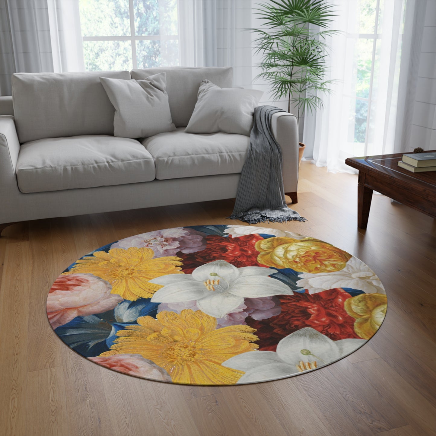 Flooded Vibes Round Rug
