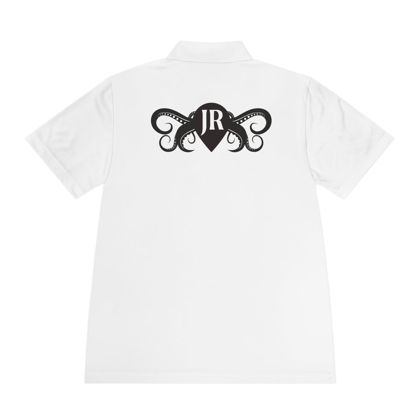 JR Men's Sport Polo Shirt - Classic White with Stylish Logo