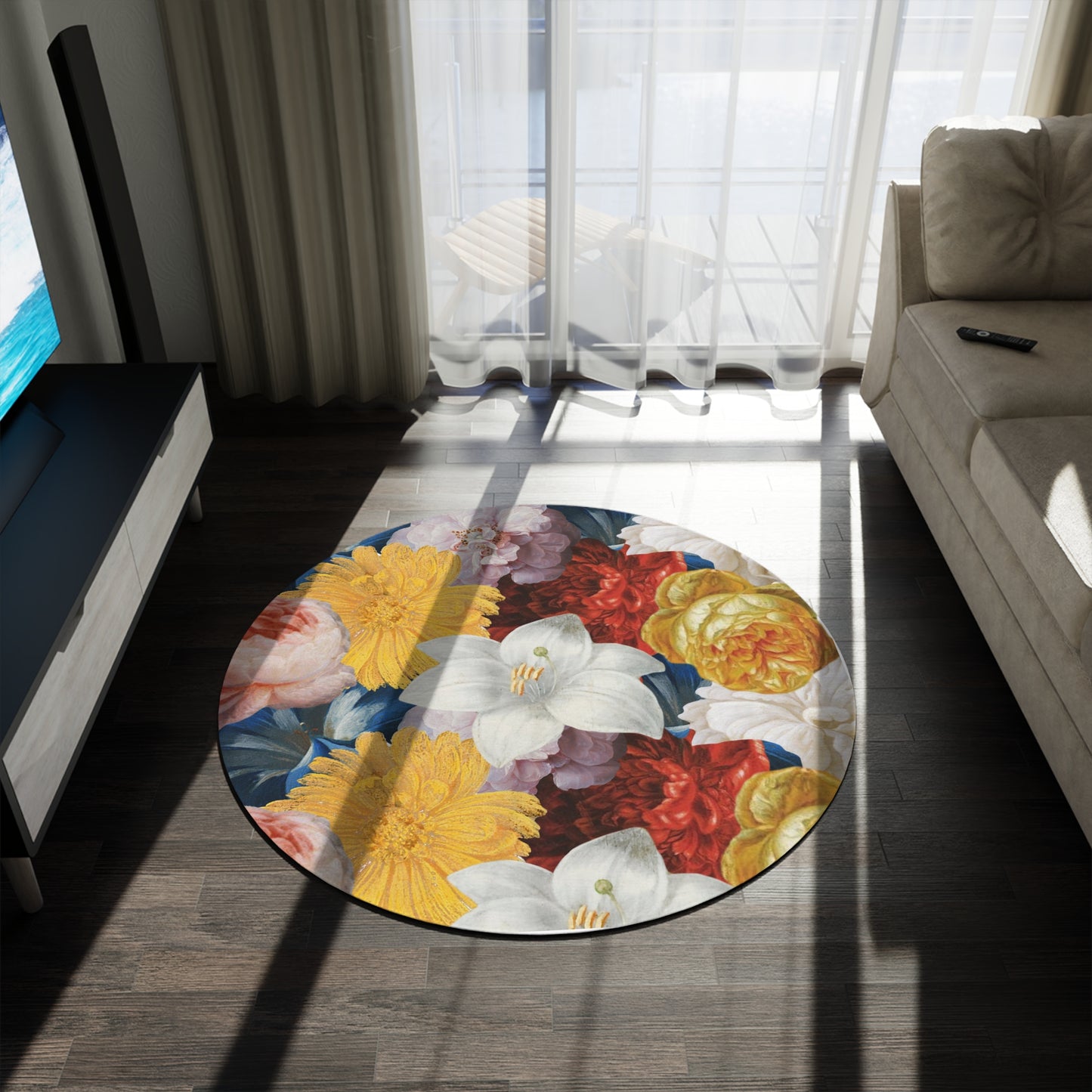 Flooded Vibes Round Rug