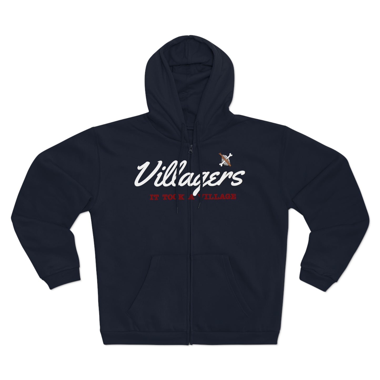 Villagers Zip Hoodie - Cozy Unisex Sweatshirt for Community Lovers