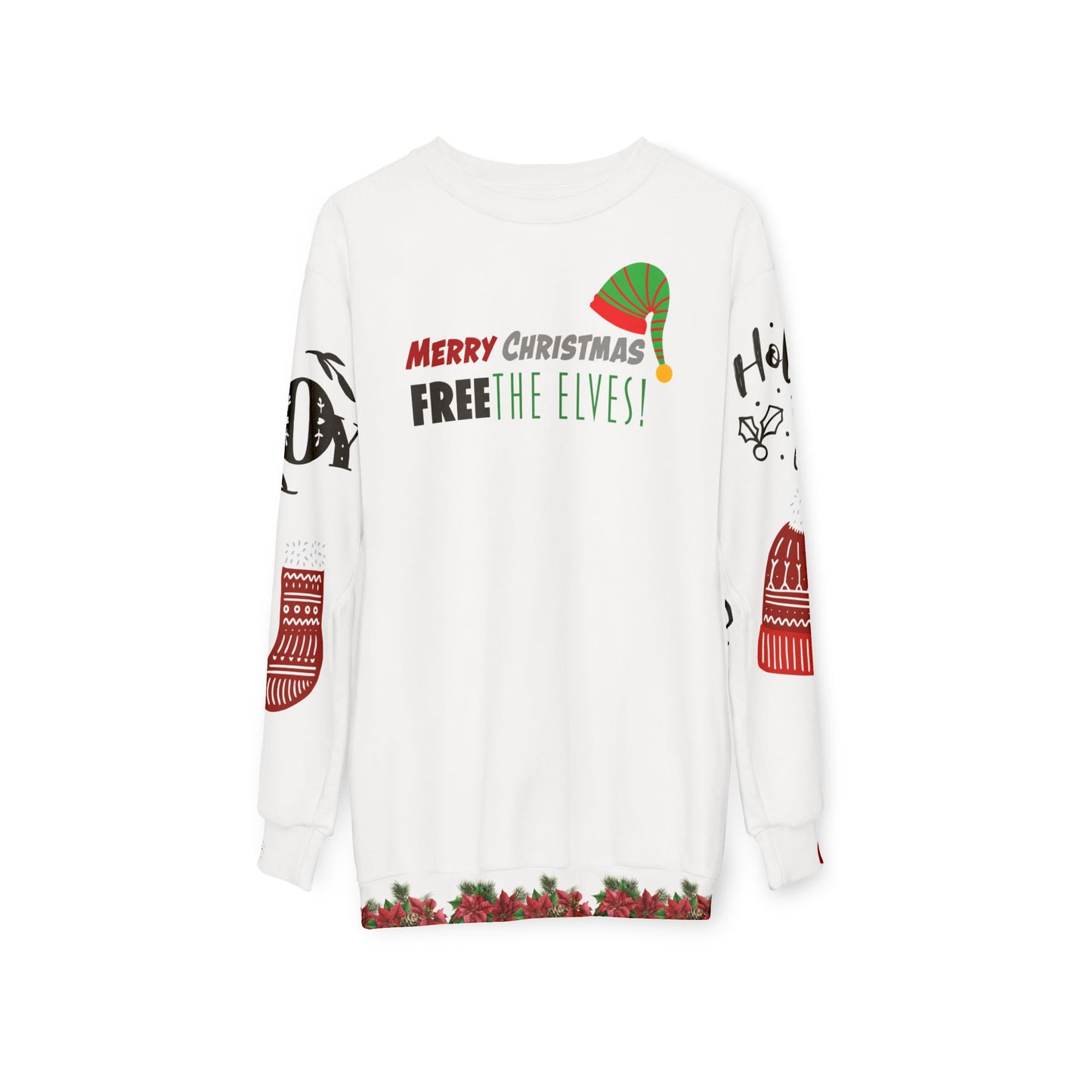 Flooded Christmas Unisex Sweatshirt Free the elves