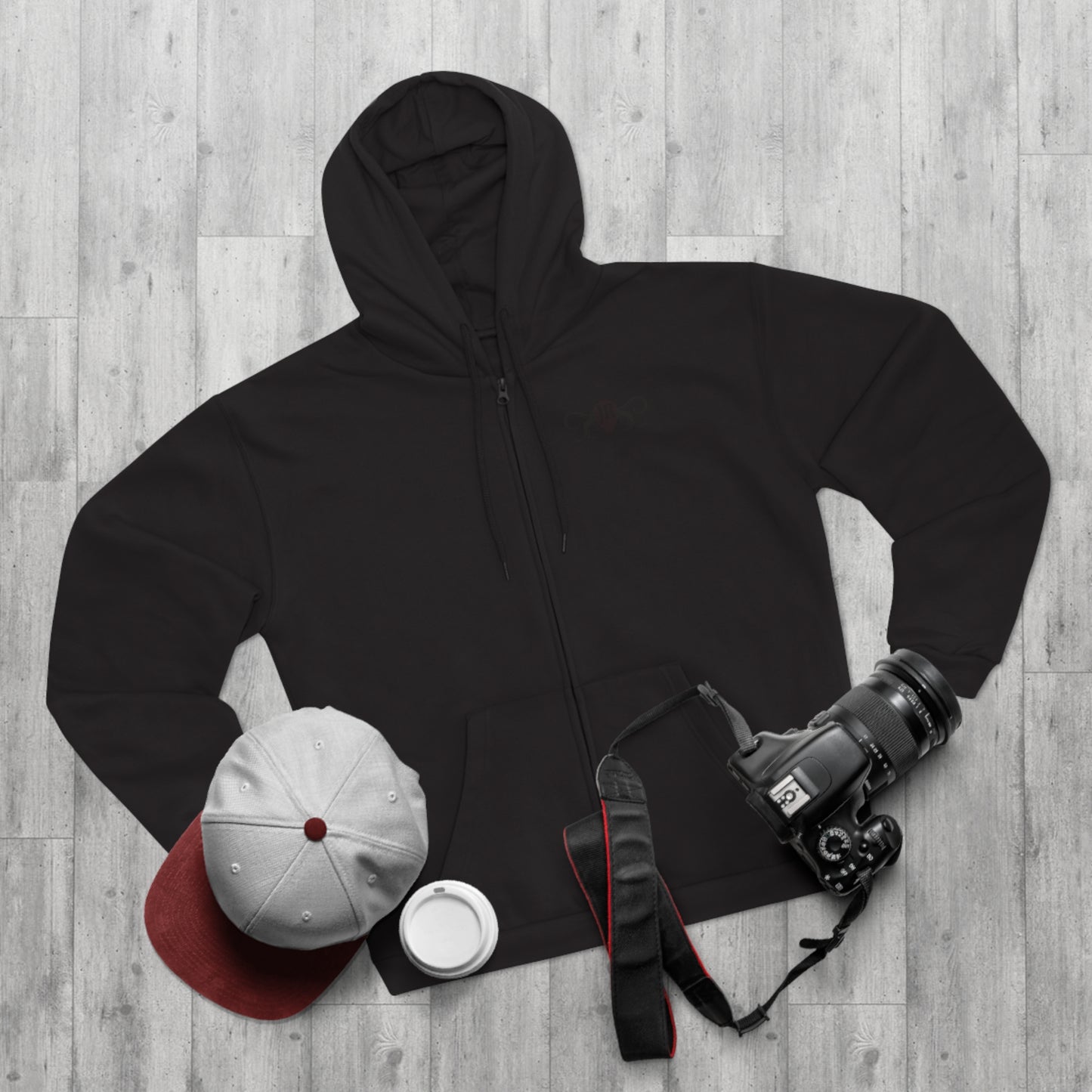 JR Unisex Hooded Zip Sweatshirt with Octopus Design - Perfect for Aquatic Lovers
