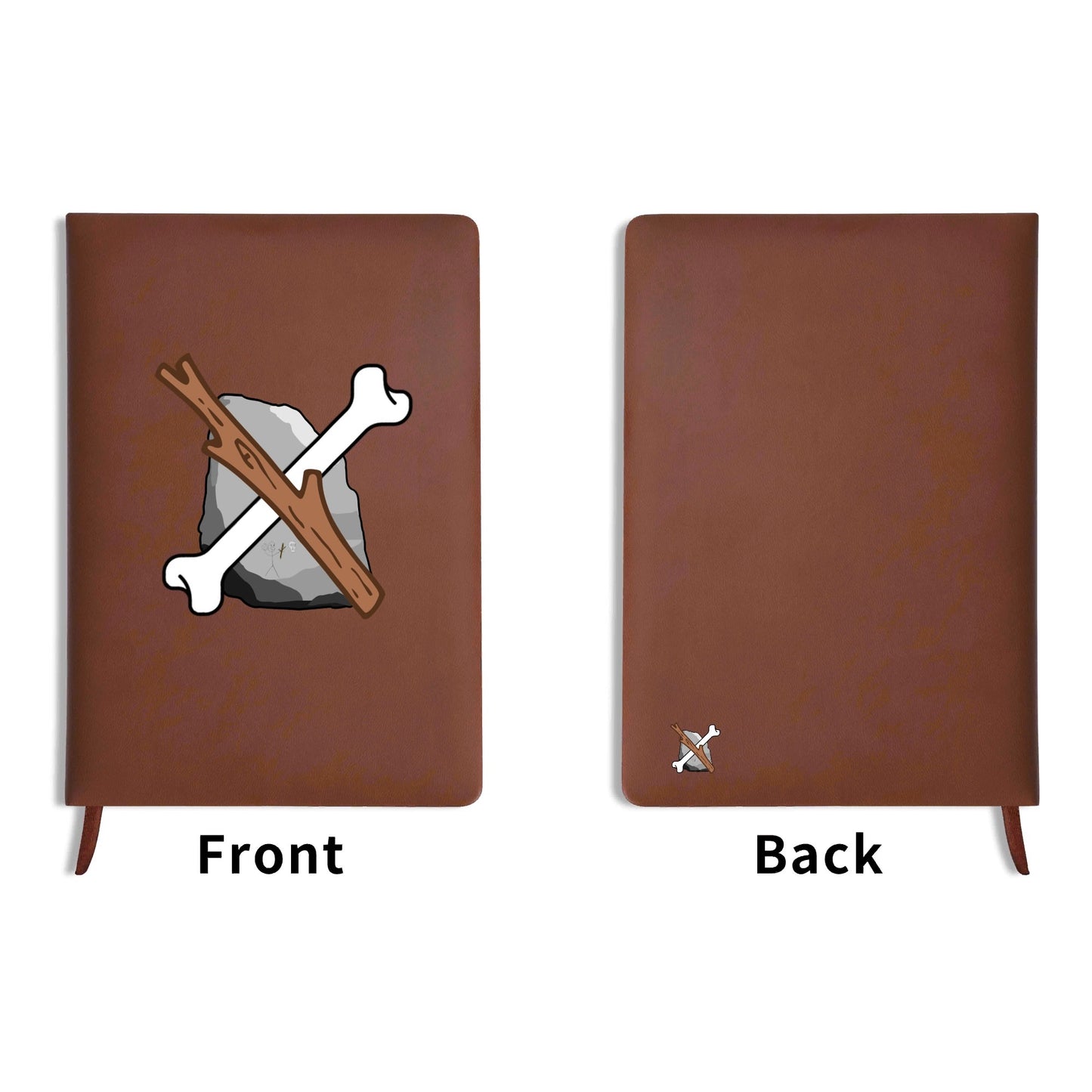 Custom 2 Sides Print PU Black and Brown Notebook