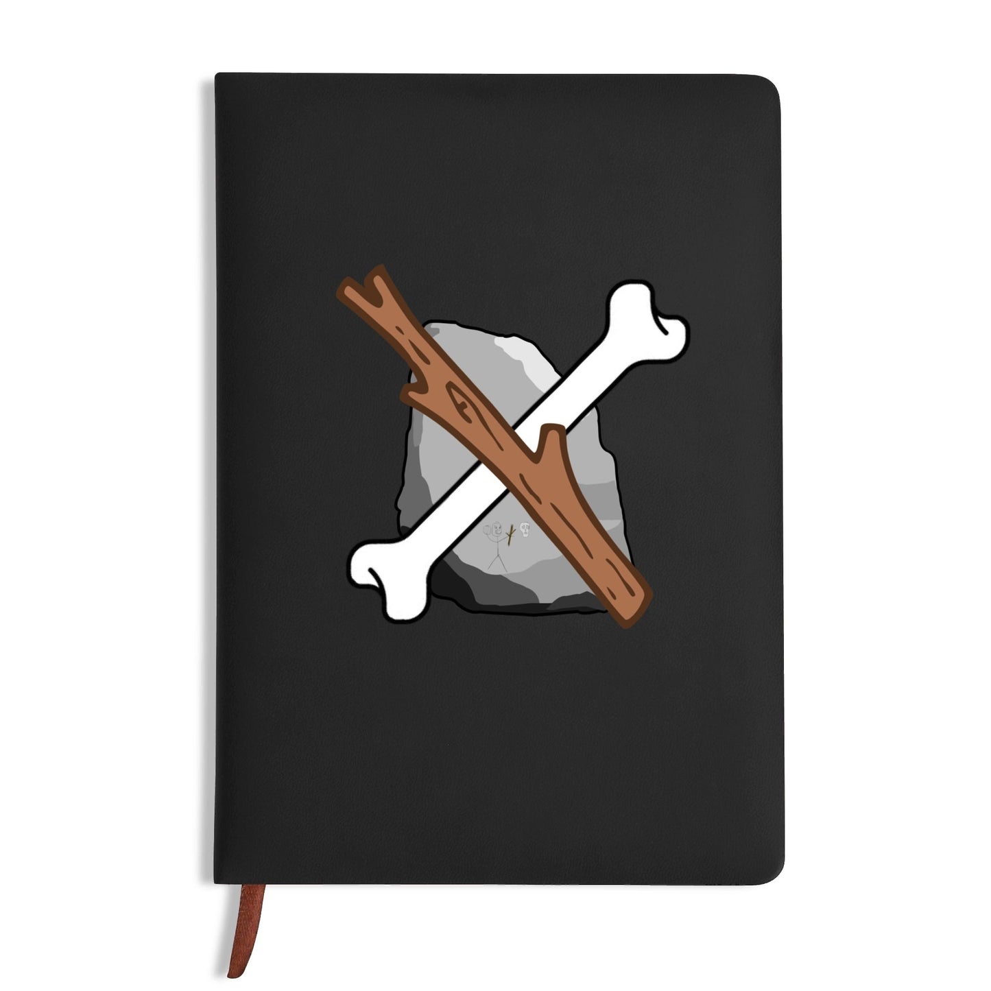 Custom 2 Sides Print PU Black and Brown Notebook