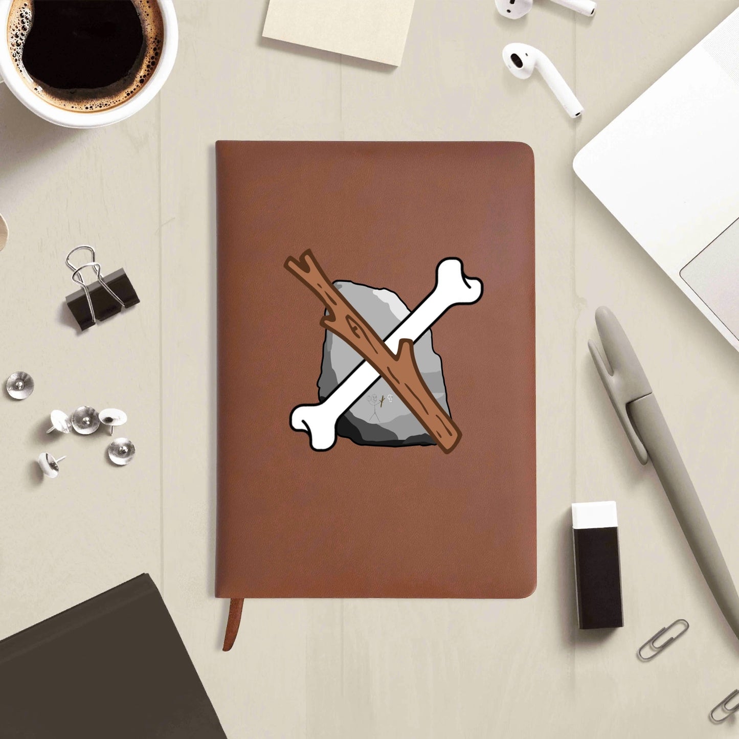 Custom 2 Sides Print PU Black and Brown Notebook