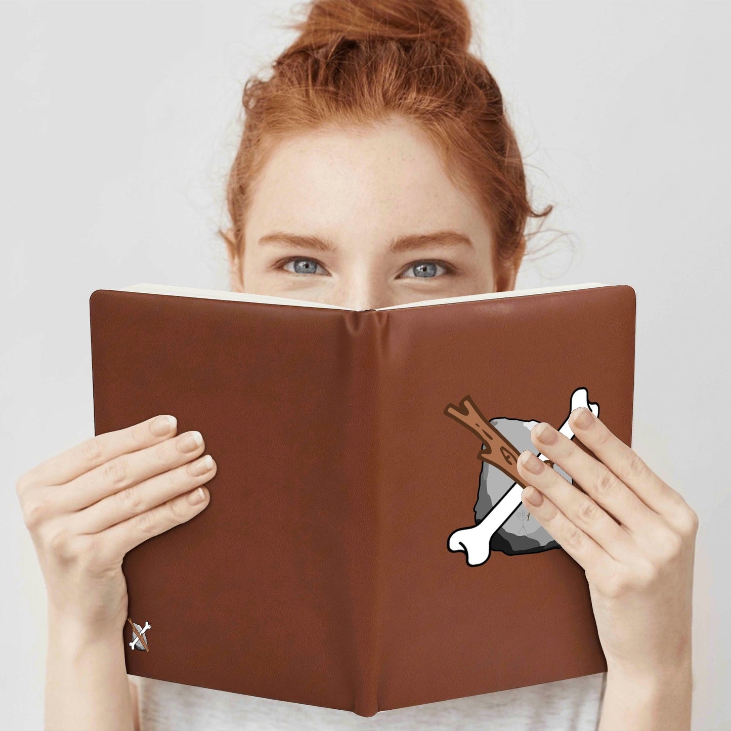 Custom 2 Sides Print PU Black and Brown Notebook