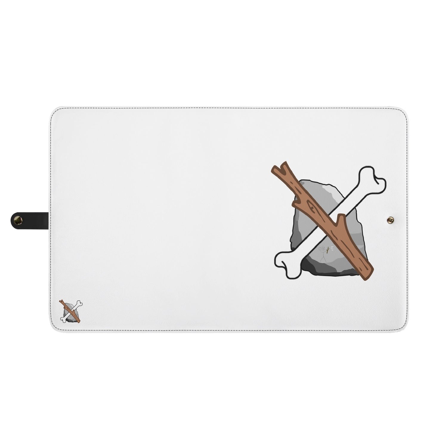 Foldable Leather Portfolio Organizer with Clipboard for Paperwork and Students (with clip)