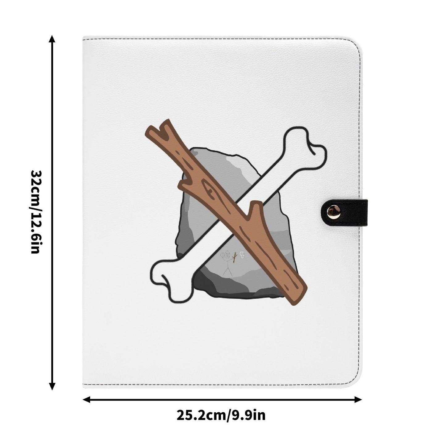 Foldable Leather Portfolio Organizer with Clipboard for Paperwork and Students (with clip)