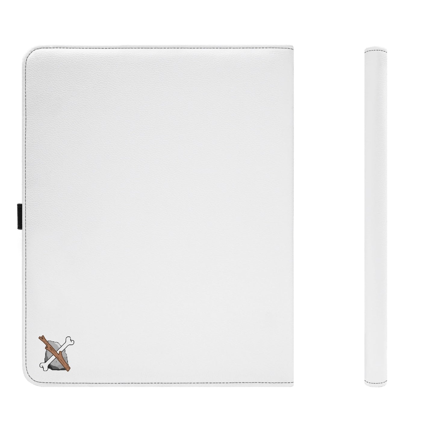 Foldable Leather Portfolio Organizer with Clipboard for Paperwork and Students (with clip)