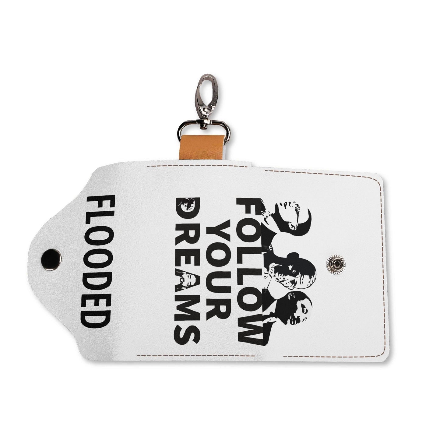 Follow Your Dreams Leather Custom KeyChain Purse