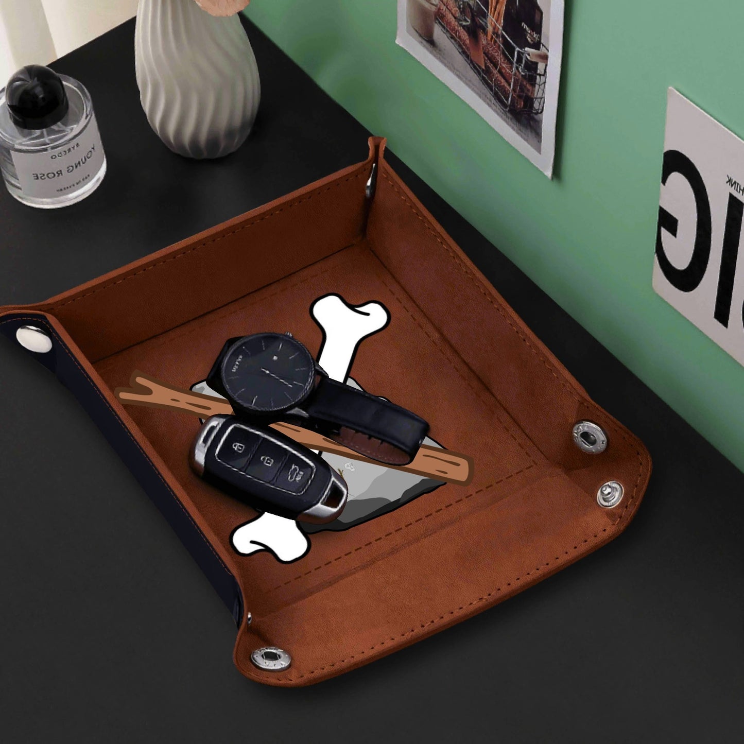 SSB PU Leather Valet Tray