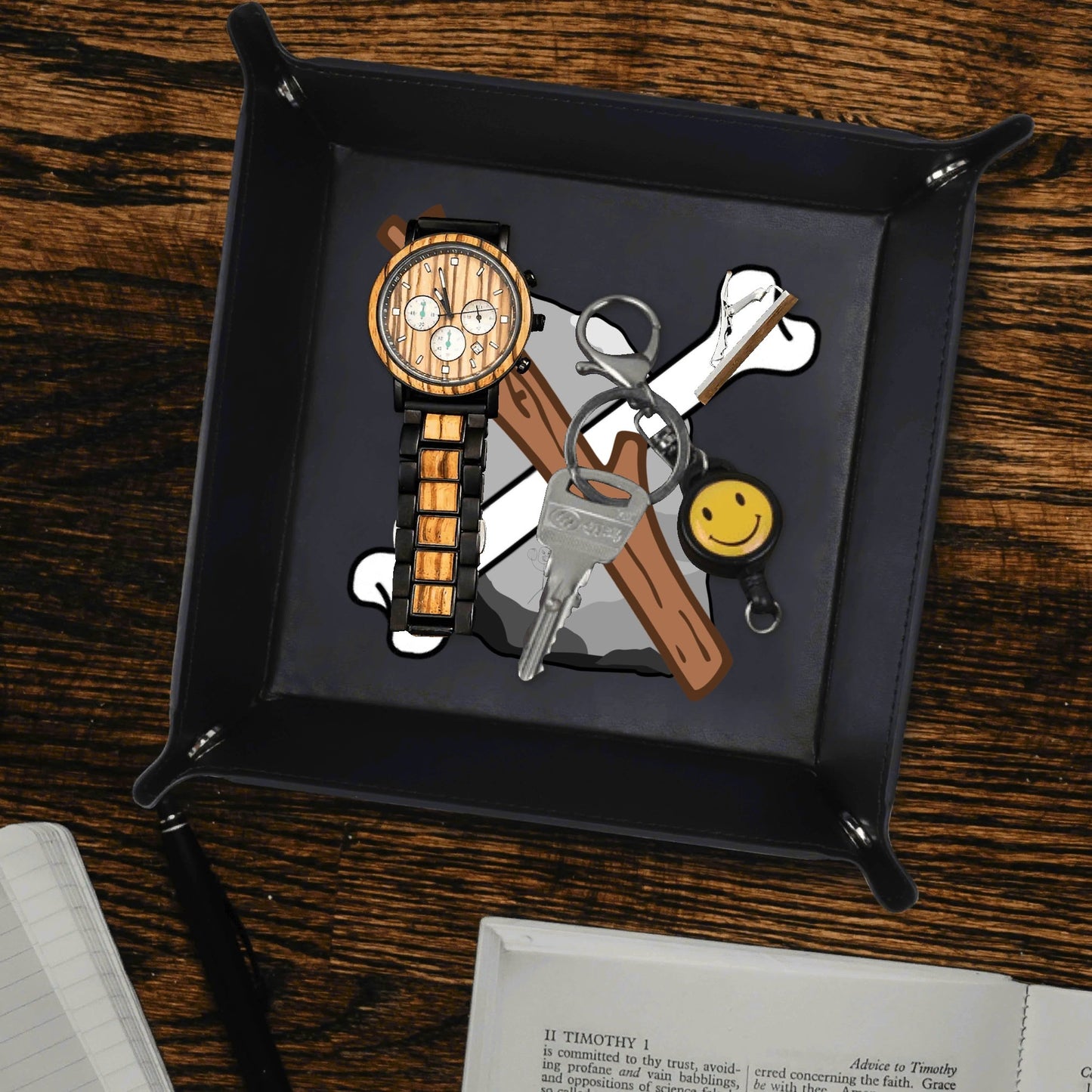 SSB PU Leather Valet Tray