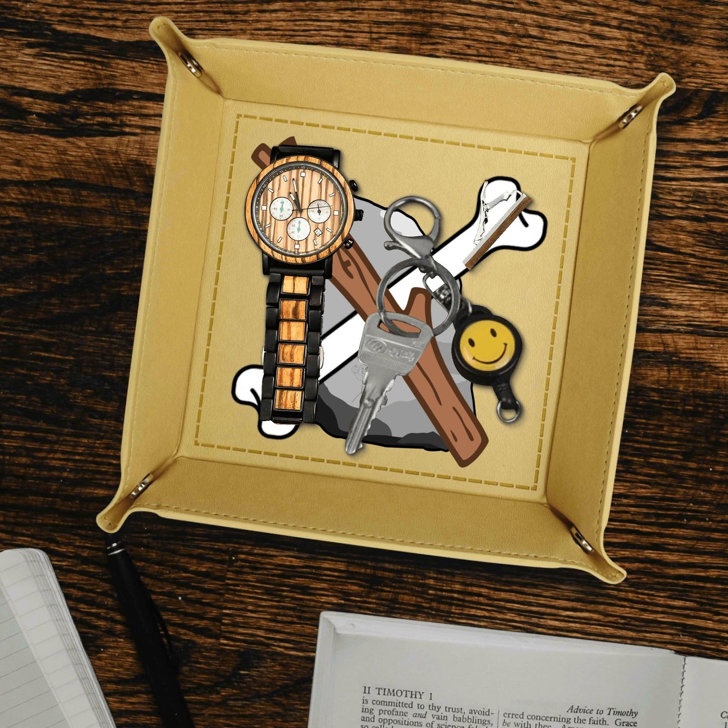 SSB PU Leather Valet Tray