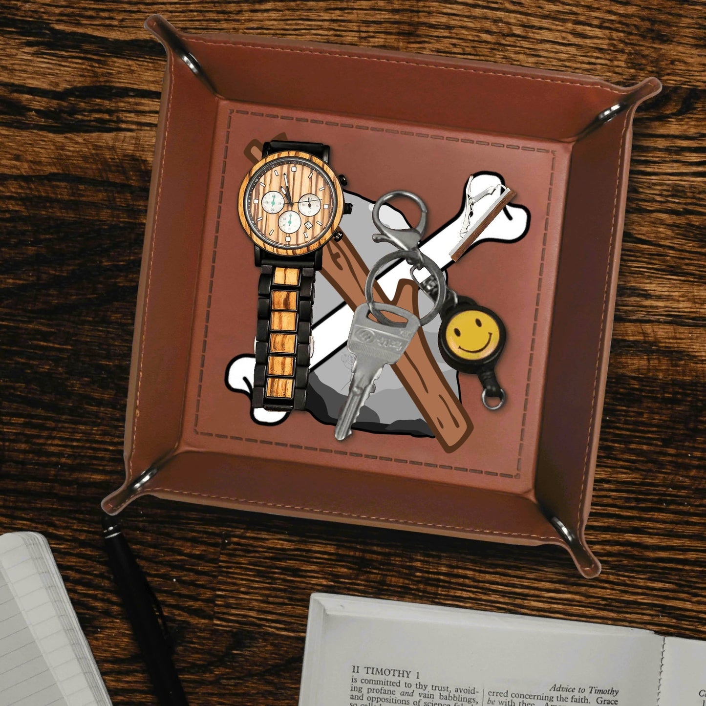 SSB PU Leather Valet Tray