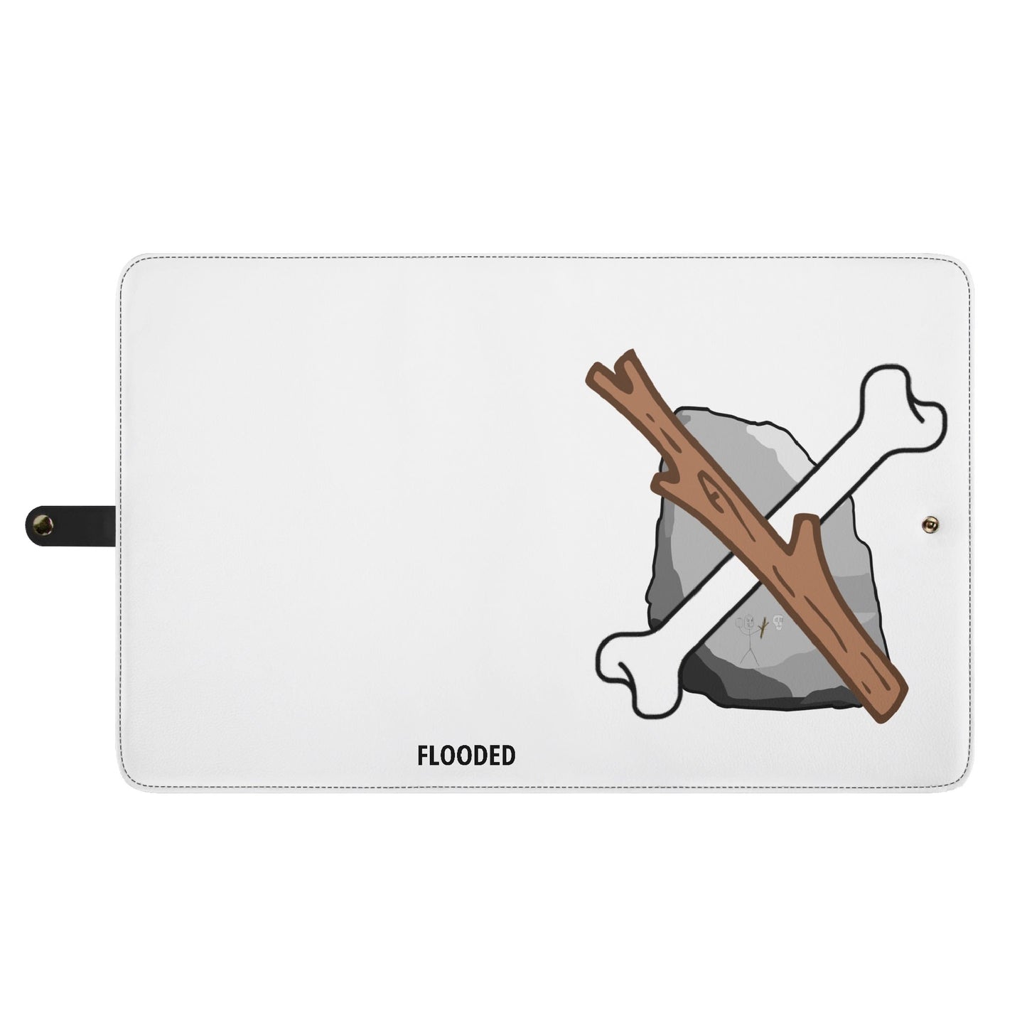 SSB Foldable Leather Portfolio Organizer with Clipboard