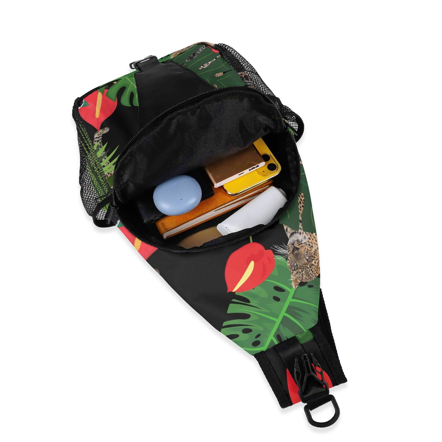 FLOODED Chest Crossbody Bag with Adjustable Strap