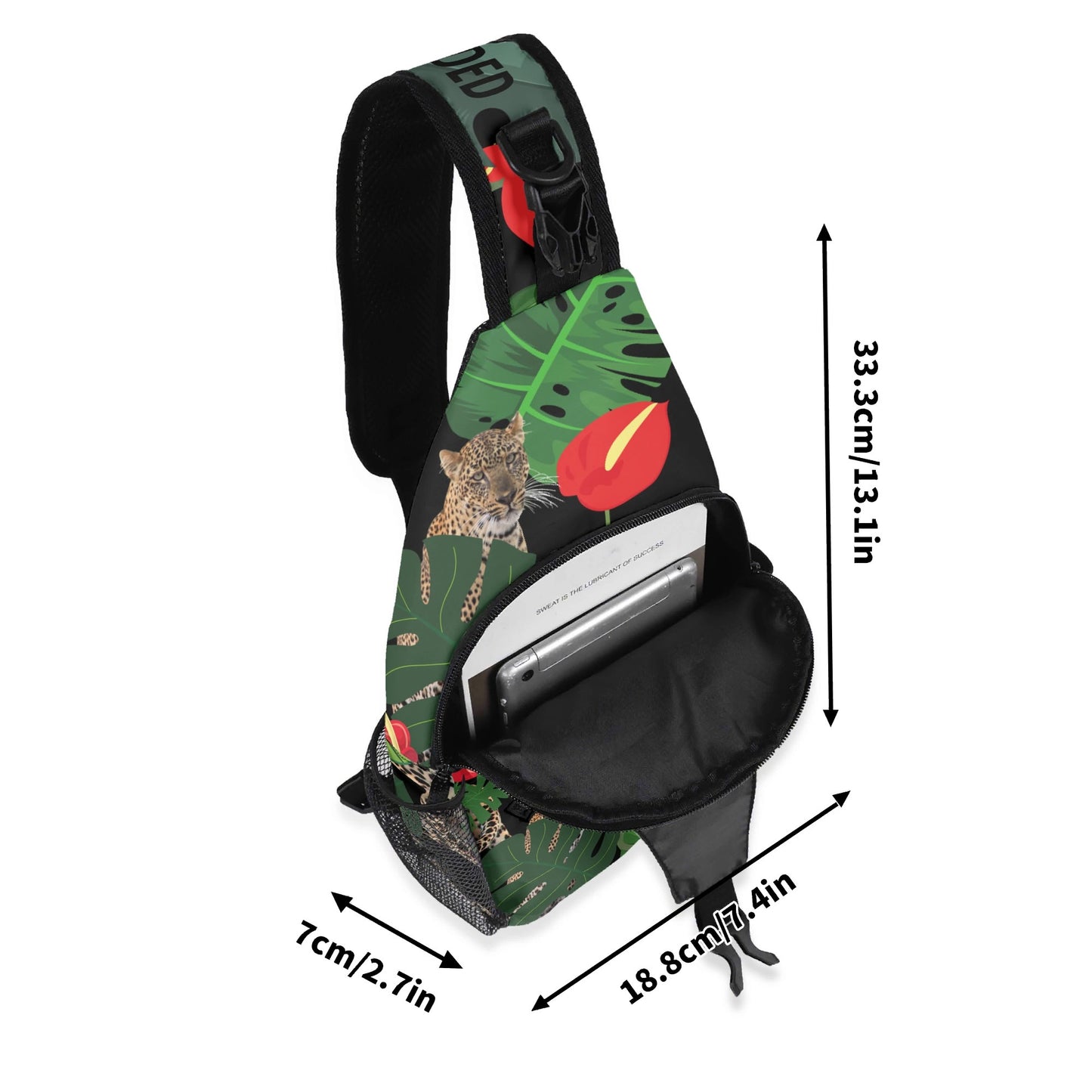 FLOODED Chest Crossbody Bag with Adjustable Strap