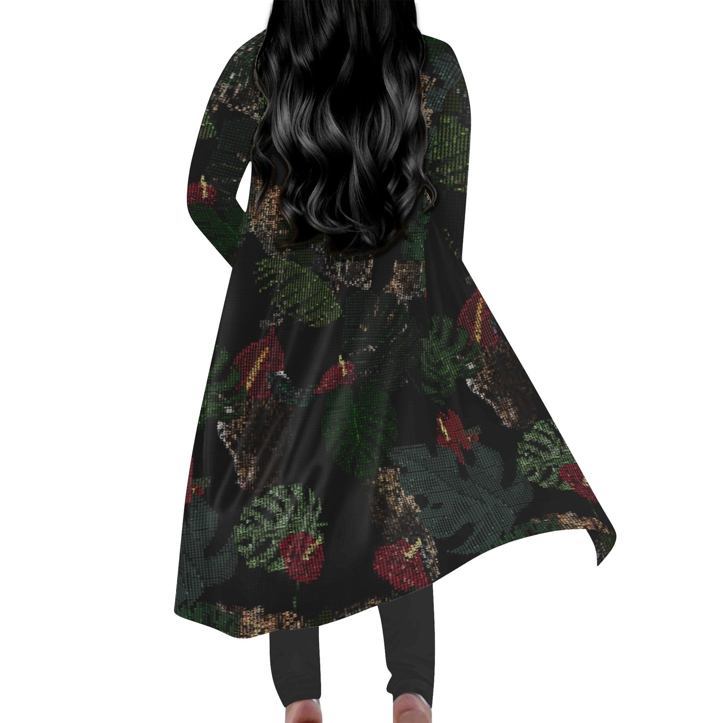 FLOODED Womens Long Flowy Lightweight Kimono Cardigans