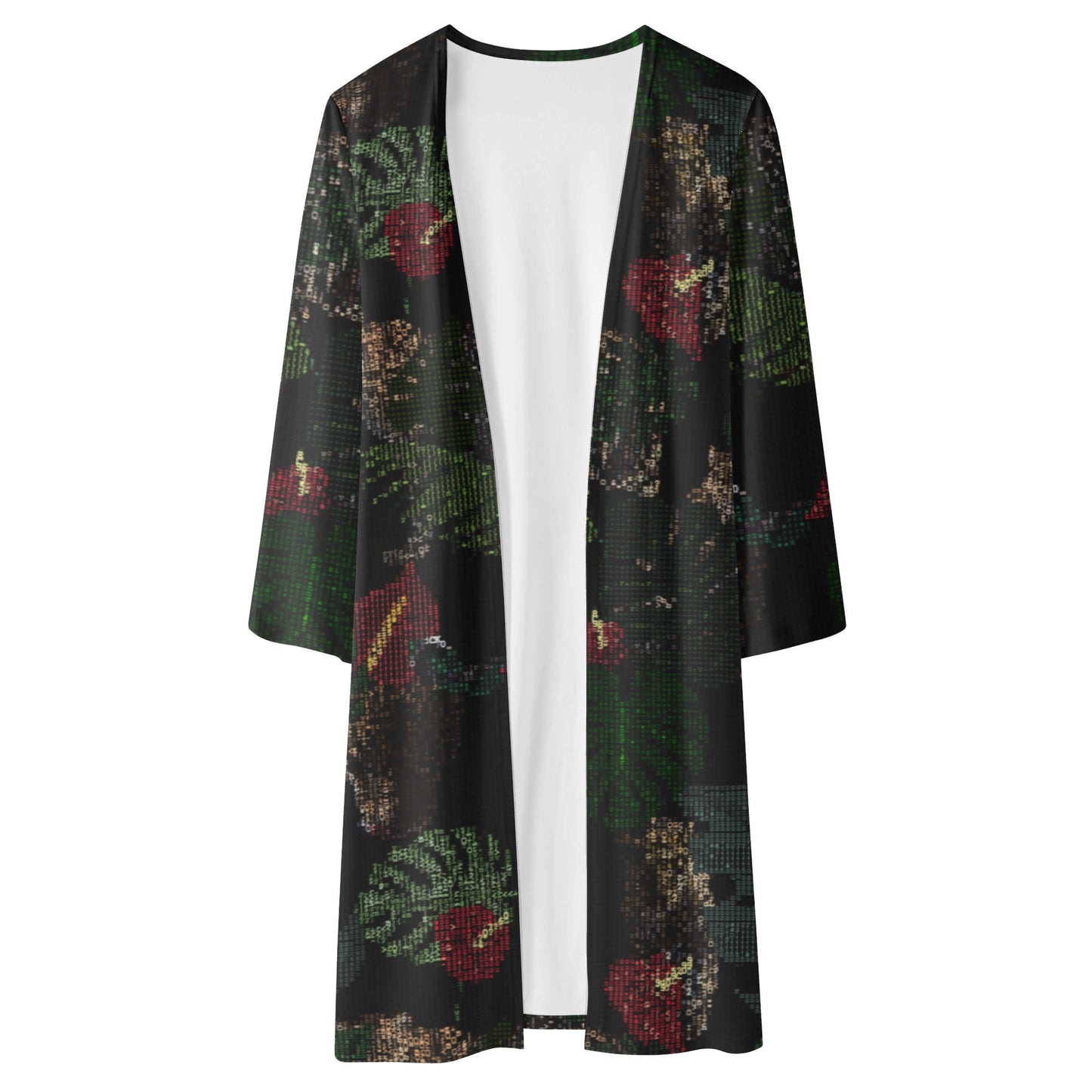 FLOODED Womens Long Flowy Lightweight Kimono Cardigans