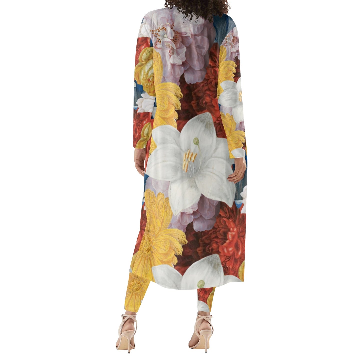 FLOODED VIBES Womens Long Sleeve Cardigan and Leggings Sets