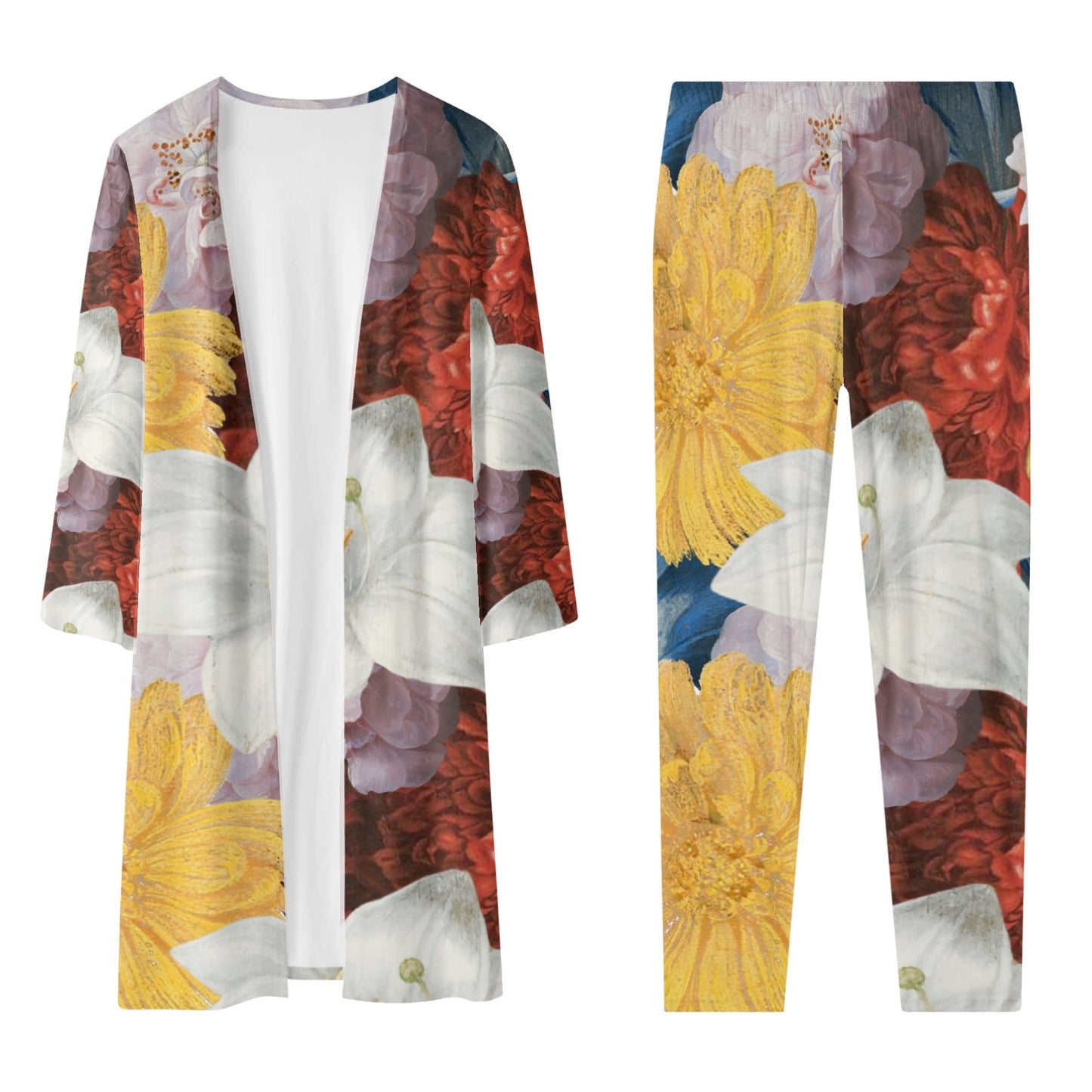 FLOODED VIBES Womens Long Sleeve Cardigan and Leggings Sets