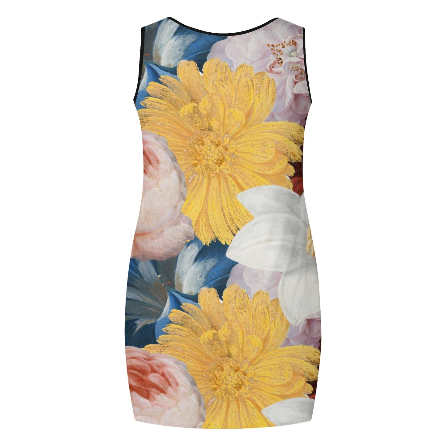 FLOODED VIBES Womens Elegant Sleeveless Vest Dress