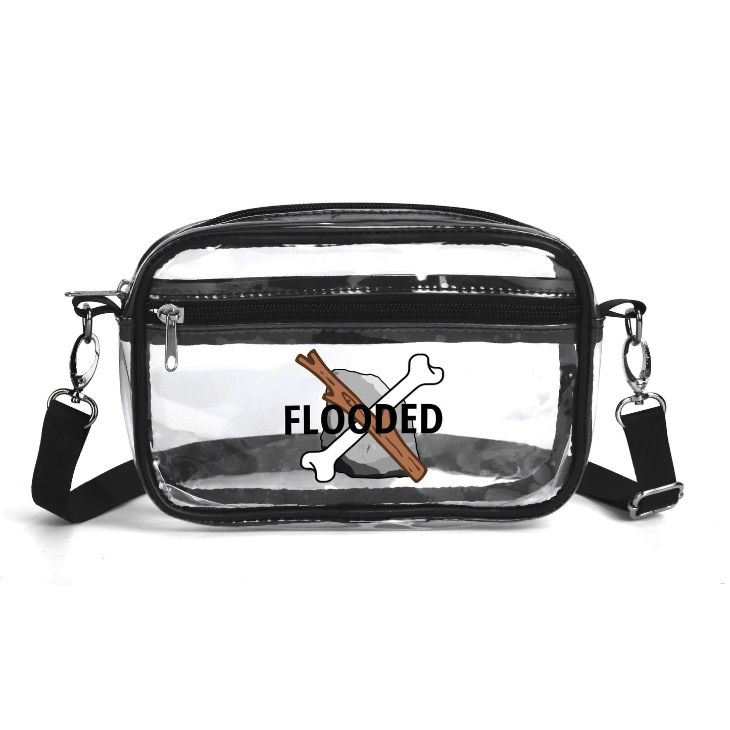 SSB Clear Fashion Waterproof Transparent Summer Bag (Single-Sided Print)