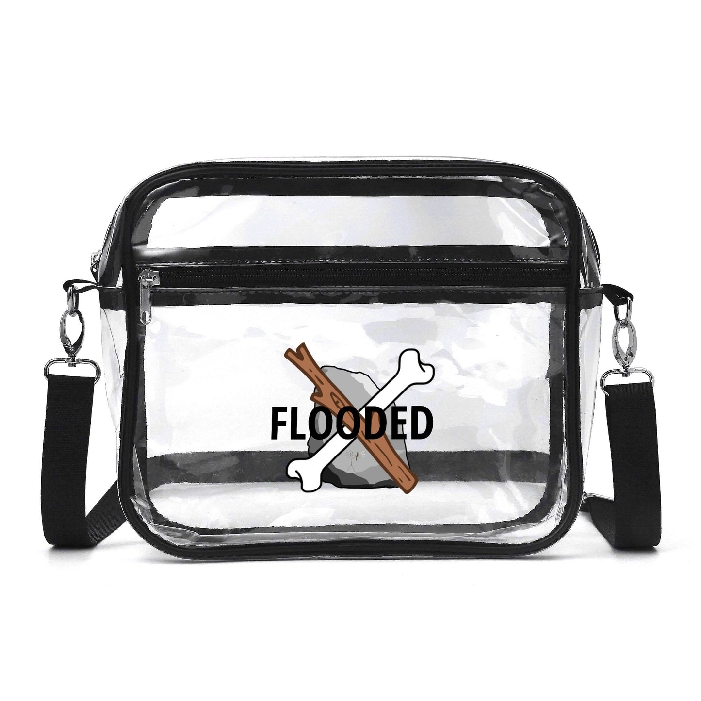 SSB Clear Fashion Waterproof Transparent Summer Bag (Single-Sided Print)