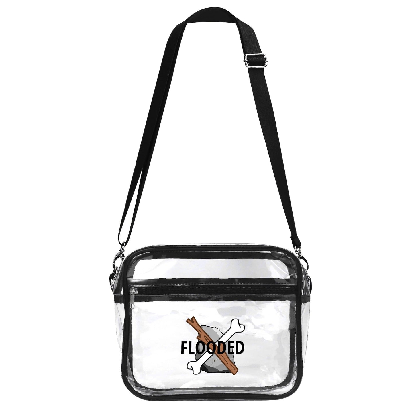 SSB Clear Fashion Waterproof Transparent Summer Bag (Single-Sided Print)