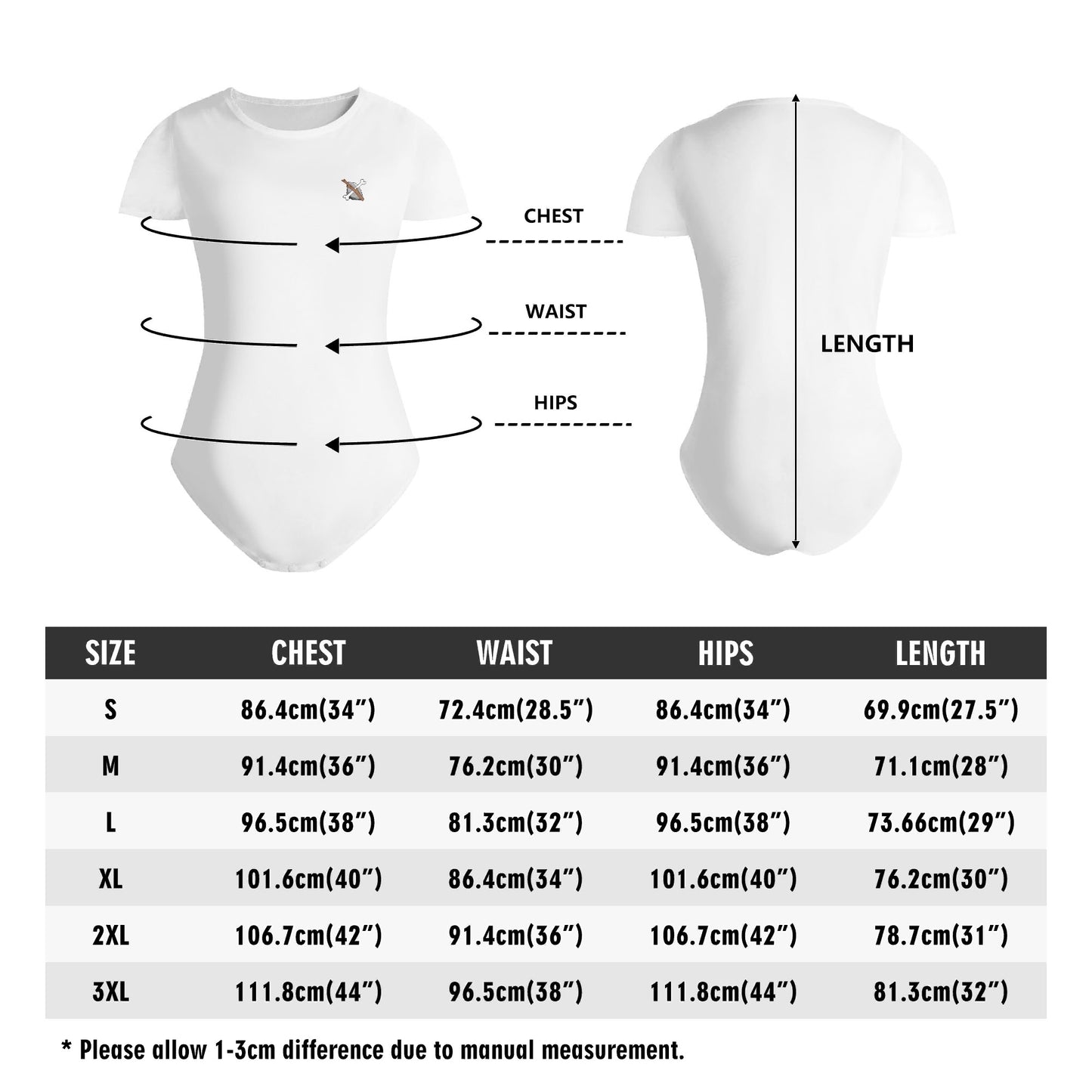 SSB Womens Crew Neck Short Sleeve Slim Fit Bodysuit