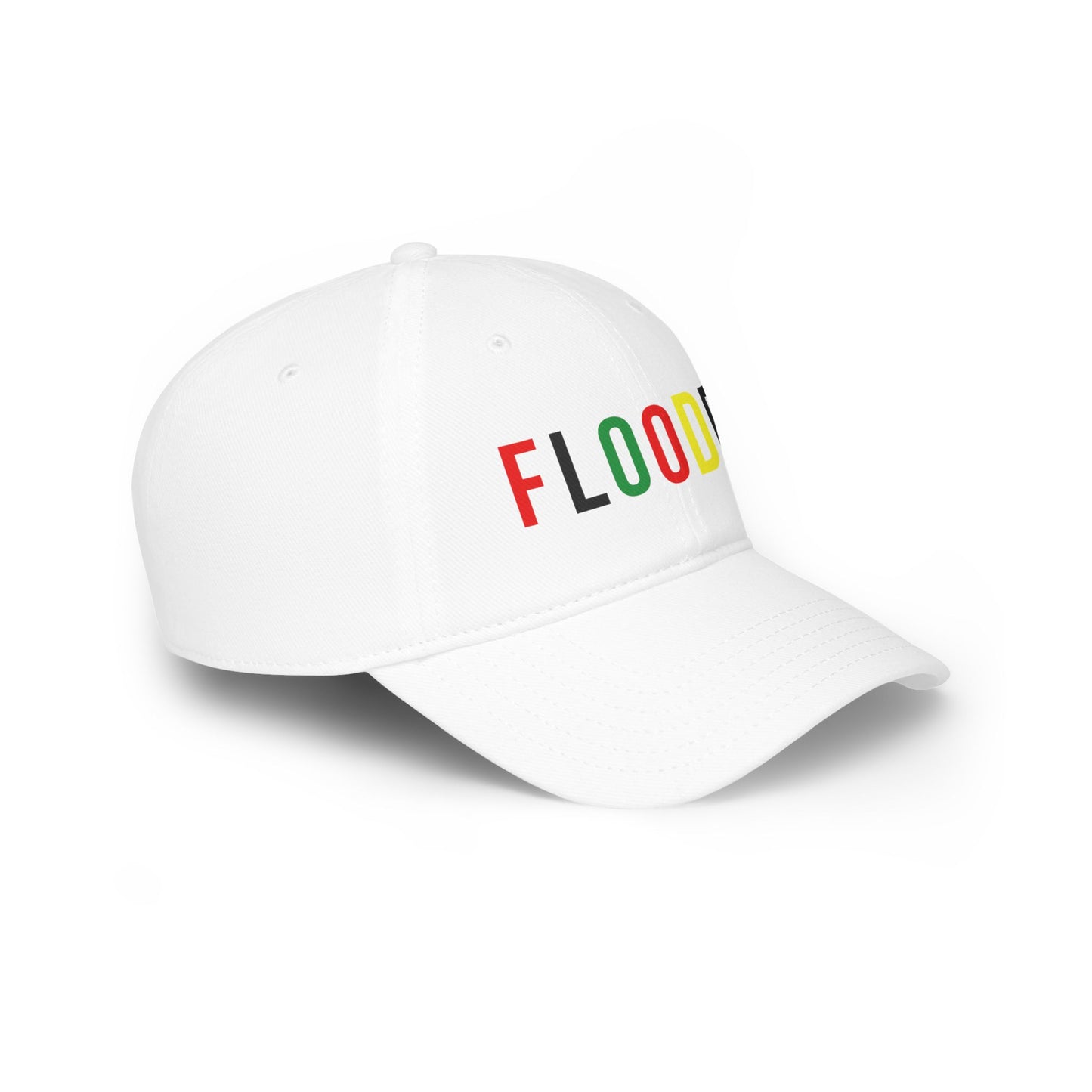Flooded Letters Low Profile Baseball Cap