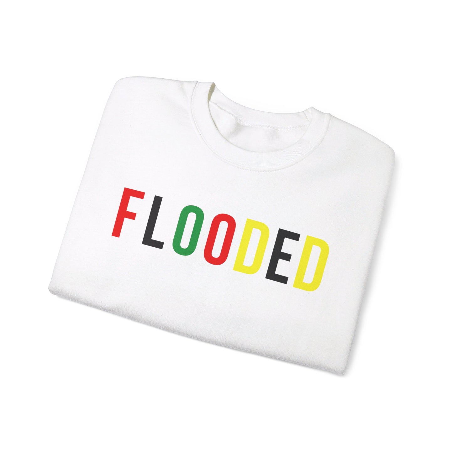 Flooded letters Unisex Heavy Blend™ Crewneck Sweatshirt