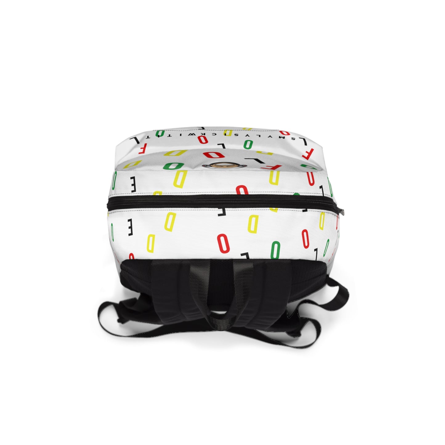 Unisex Flooded letter Classic Backpack