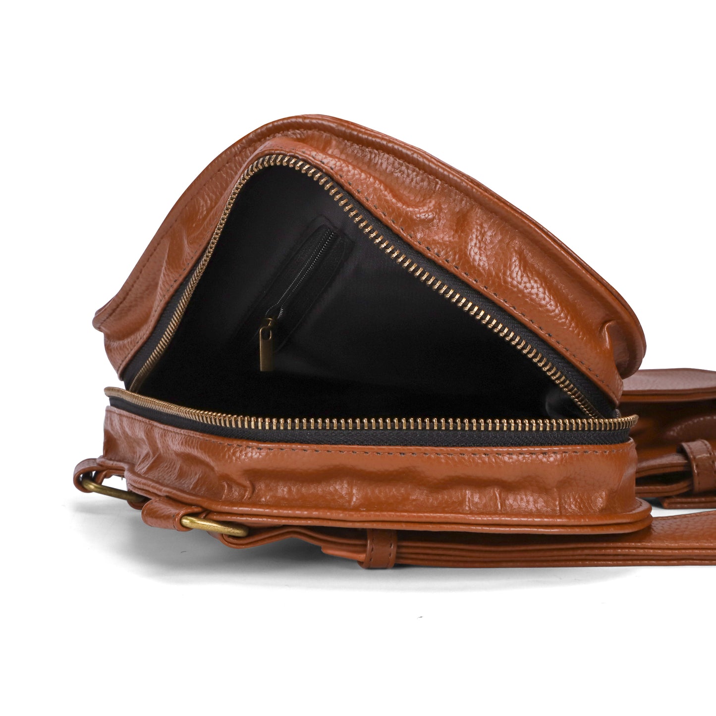 Follow Your Dreams Leather Africa Map Bag