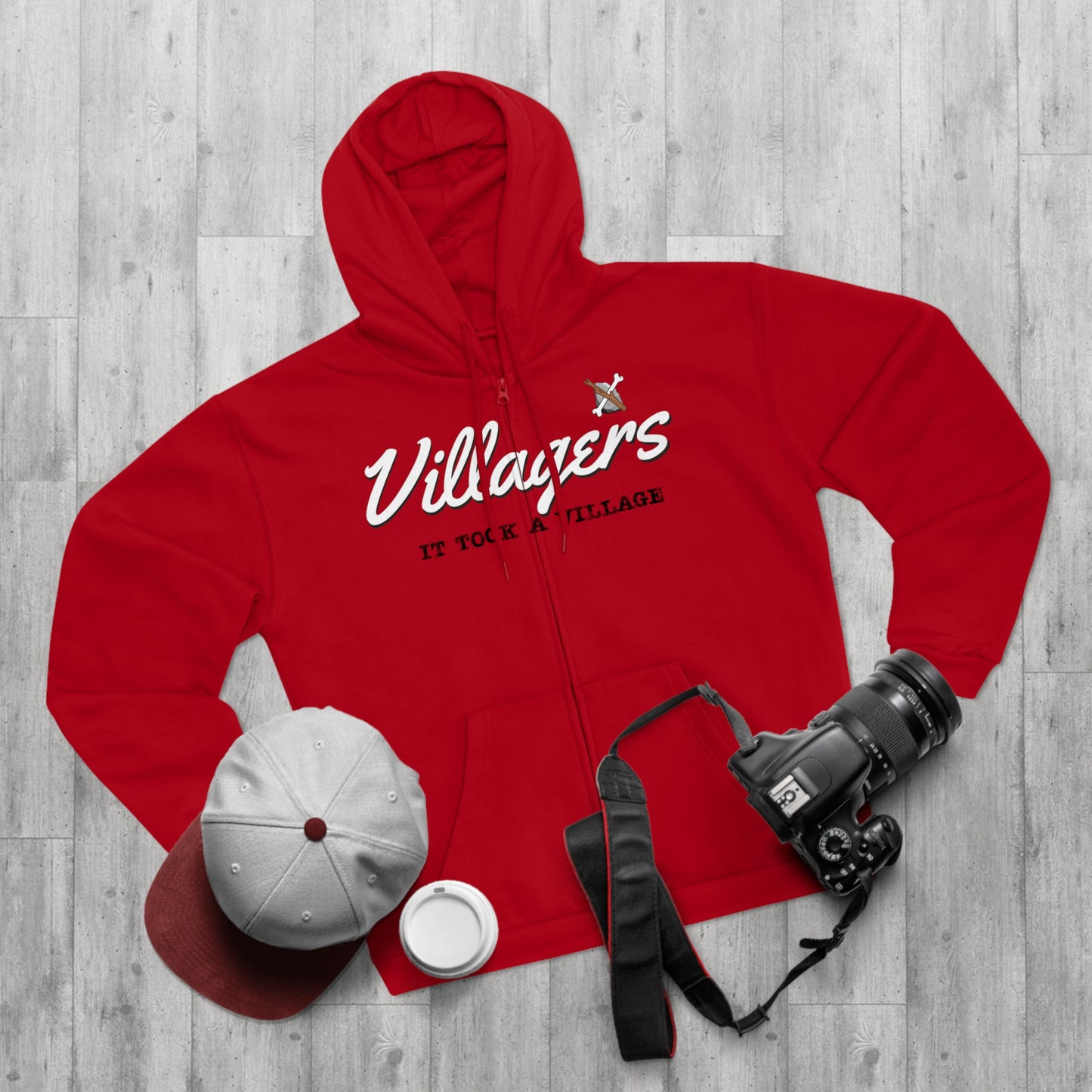Villagers Zip Hoodie - Cozy Unisex Sweatshirt for Community Lovers
