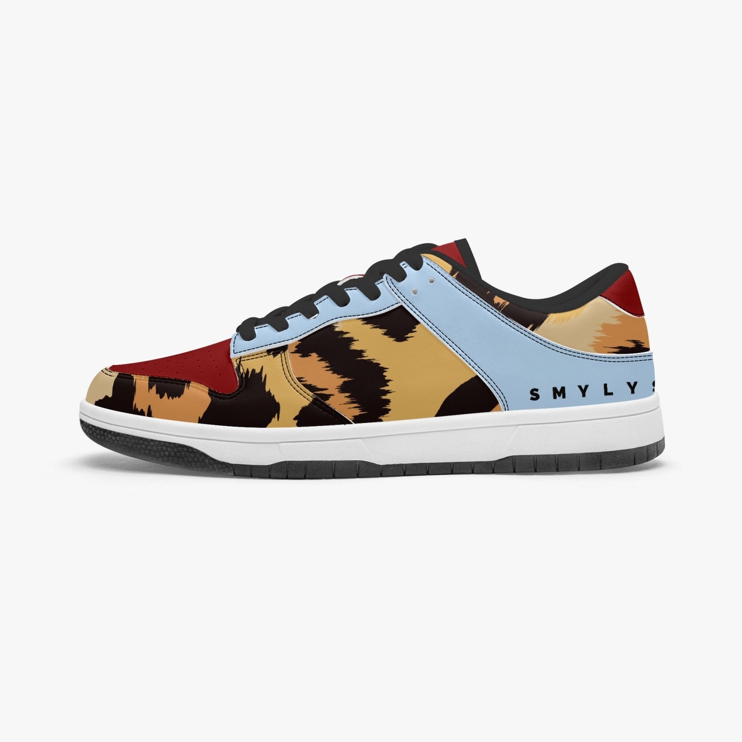 Flooded Dunk Stylish Low-Top Leather Sneakers