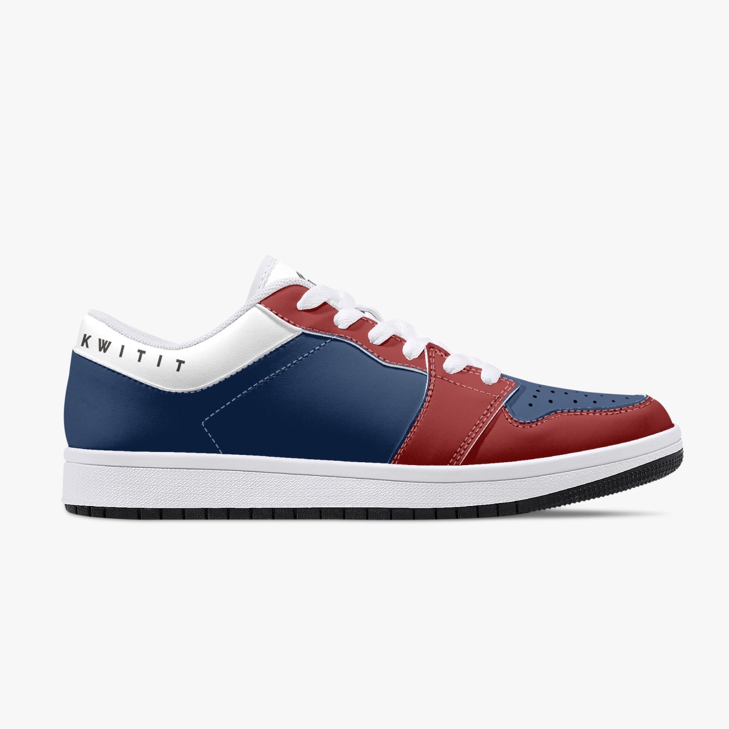 Smyly Sickwitit Low-Top Leather Sneakers - White/Black