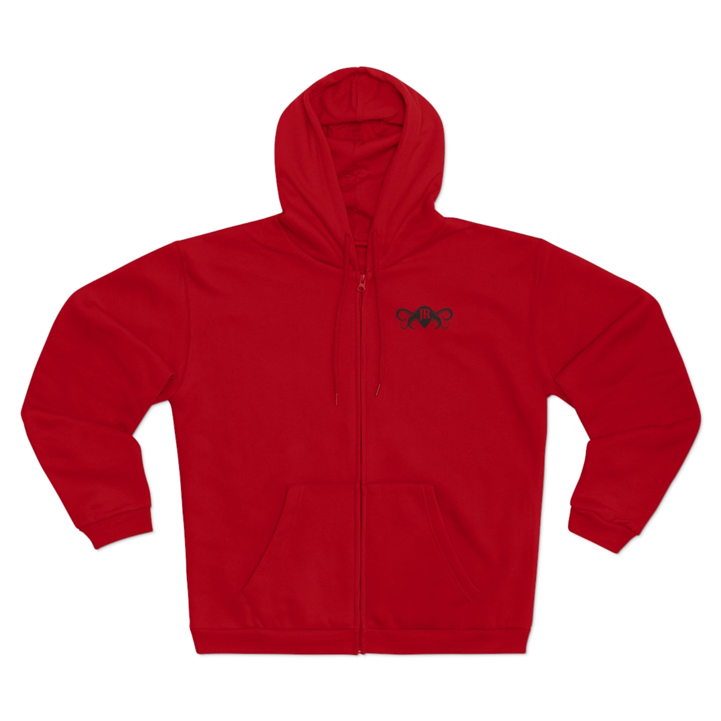 JR Unisex Hooded Zip Sweatshirt with Octopus Design - Perfect for Aquatic Lovers