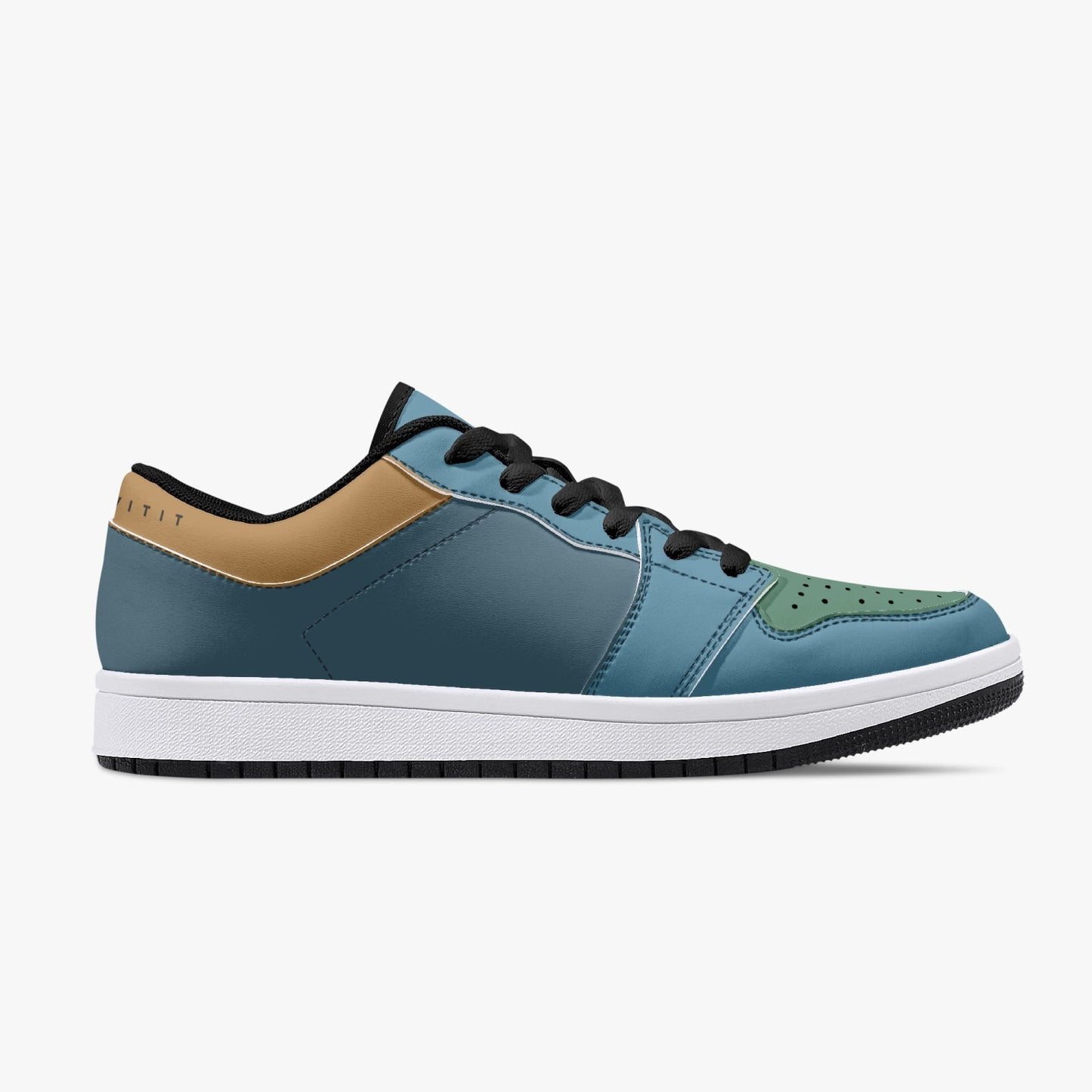 Smyly Sickwitit Low-Top Leather Sneakers - White/Black
